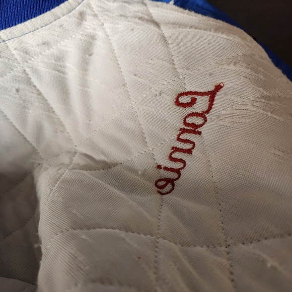 💙 Vintage AMPI Dawson Bomber Jacket Lonnie L 🐂 - Picture 6 of 8